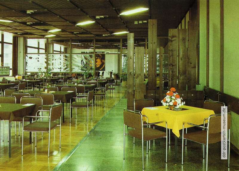 Schöneck (Vogtland), FDGB-Erholungsheim "Karl Marx", Restaurant - 1985