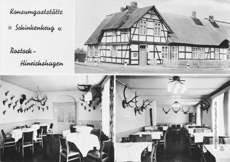 Rostock-Hinrichshagen, Konsum-Gaststätte "Schinkenkrug" - 1972