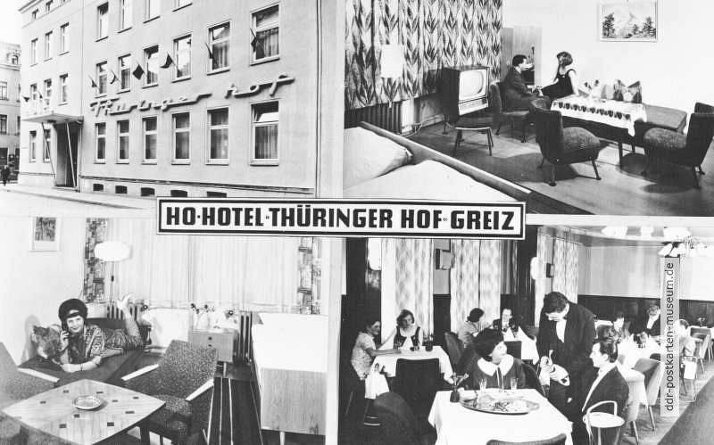 Greiz, HO-Hotel "Thüringer Hof" - 1966