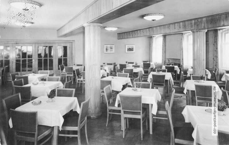 Marienberg (Erzgebirge), Gesellschaftszimmer im HO-Hotel "Weißes Roß" - 1958