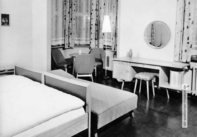 Prenzlau, Doppelzimmer im Hotel "Uckermark" - 1964