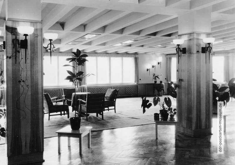 Schierke, Kulturraum im Hotel "Heinrich Heine" - 1961