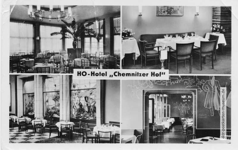 Karl-Marx-Stadt, HO-Hotel "Chemnitzer Hof" - 1958