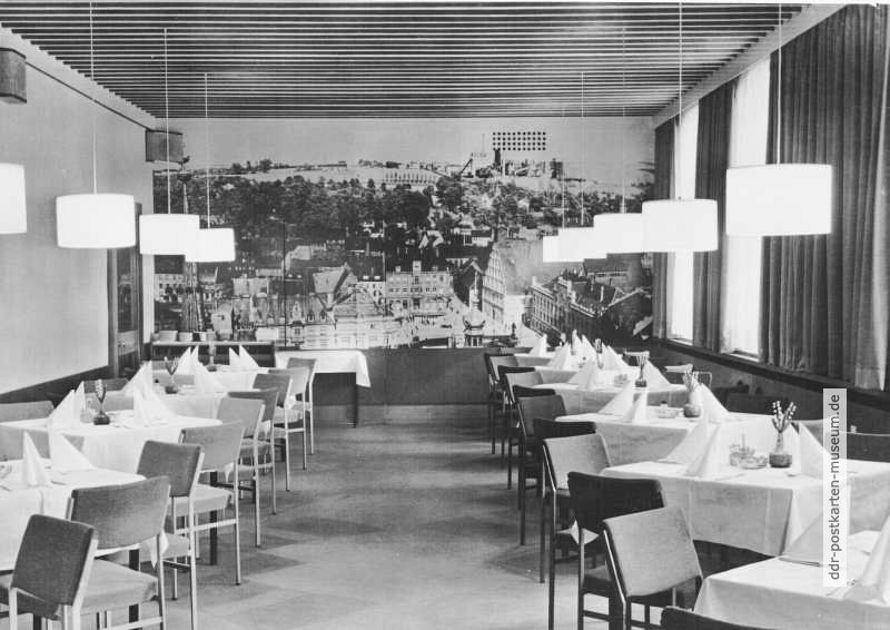 Zwickau, Restaurant im HO-Hotel "Wagner" - 1967