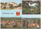 FDGB-Erholungsheime "Fritz Heckert" und "Stubenberg", Blick auf Gernrode, Stiftskirche - 1989