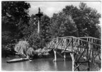 Hölzerne Brücke über den Gründelteich - 1974