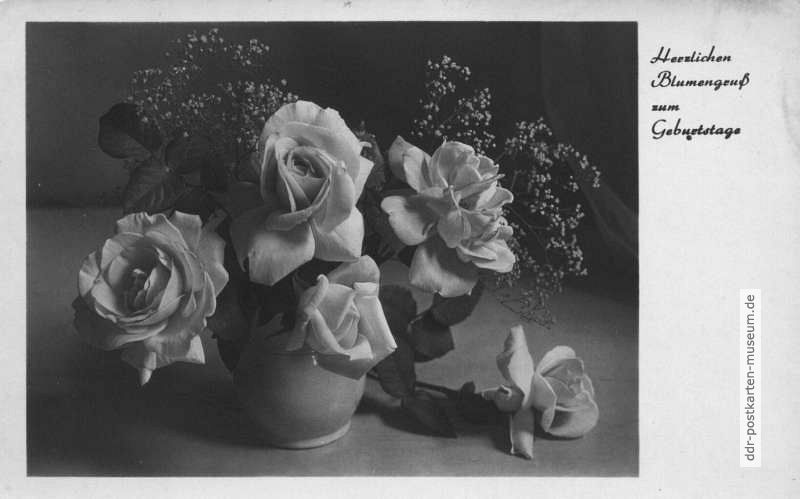 Herzlichen Blumengruß zum Geburtstage - 1955