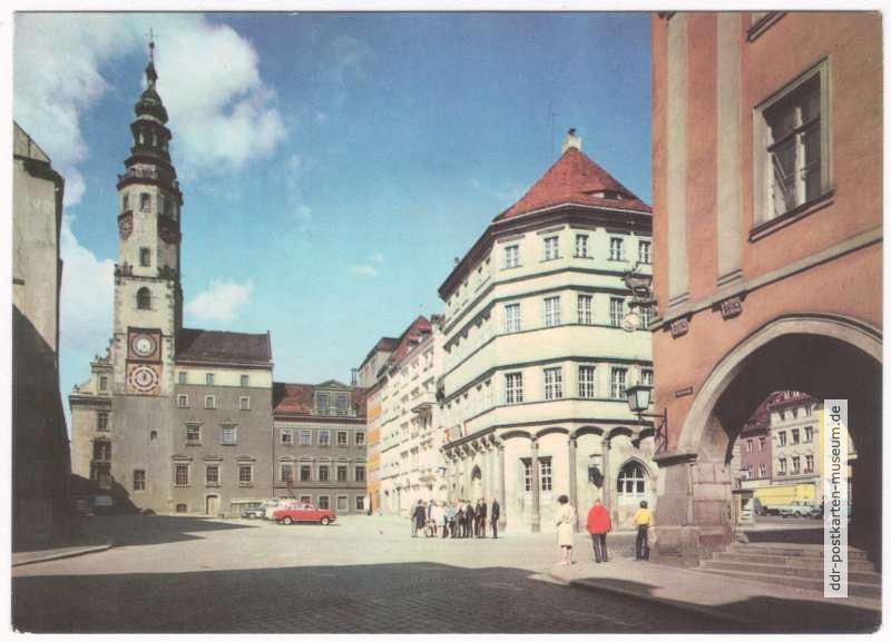 Untermarkt mit Rathaus, Zeile und Lauben - 1971