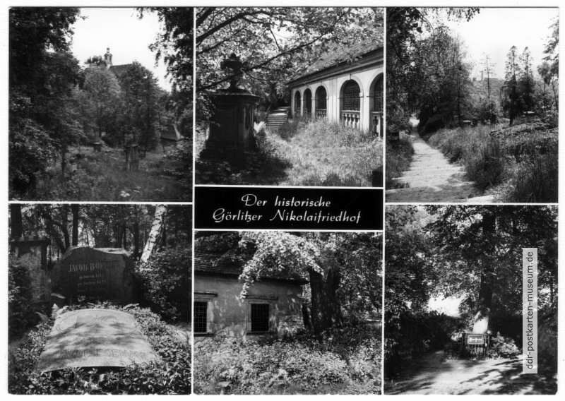 Der historische Görlitzer Nikolaifriedhof - 1981/ 1985