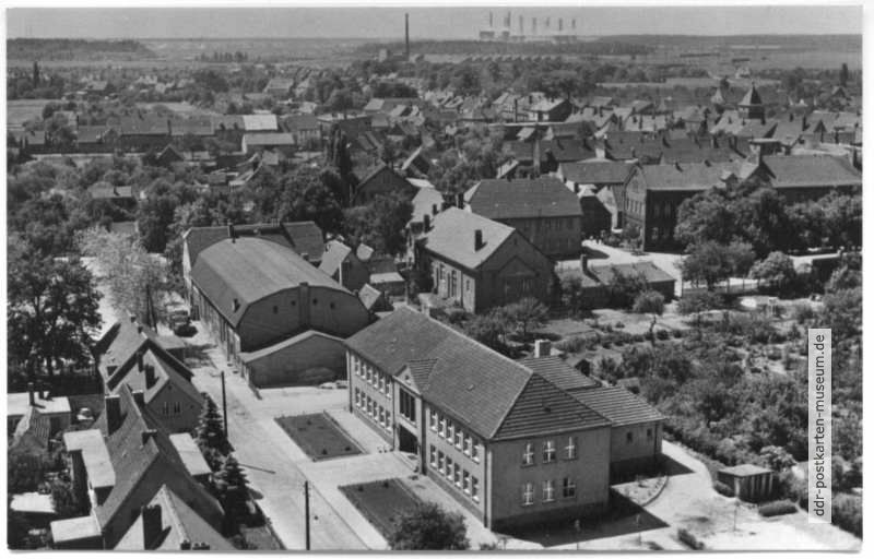 Blick über Gräfenhainichen in Richtung Bitterfeld - 1959