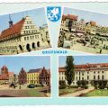 Erste farbige Mehrbildkarte von Greifswald - 1961
