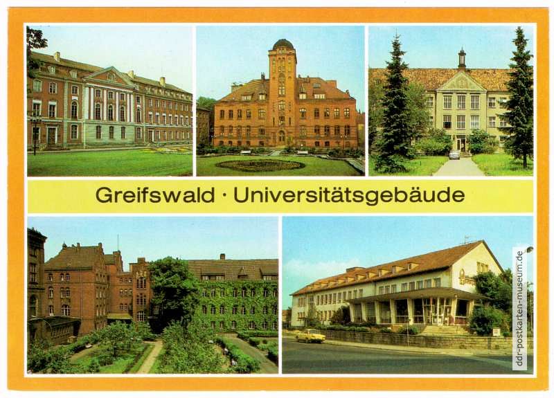 Ernst-Moritz-Arndt-Universität, Universitätsgebäude - 1988