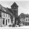 Marktplatz mit Kirche - 1951