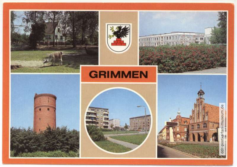 Heimattierpark, Kindergarten, Wasserturm, Lessingstraße - 1986