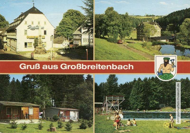 Rathaus, Griebelsmühle, Campingplatz, Freibad - 1989