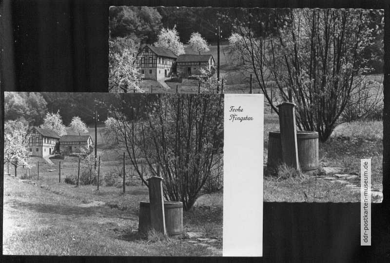 Frohe Pfingsten, Rückseite: Frohe Pfingsten - 1962 / 1963