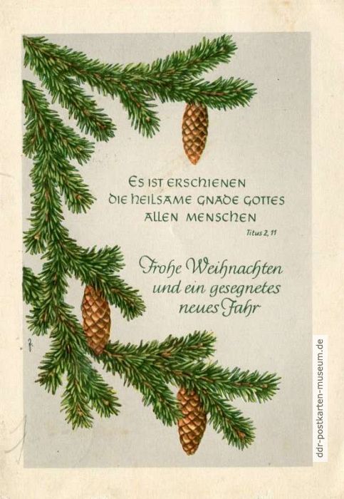 Frohe Weihnachten und ein gesegnetes neues Jahr - 1959