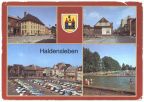 Postamt, Ernst-Thälmann-Straße, Friedrich-Engels-Platz, Ohre-Schwimmbad - 1986