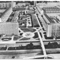 Blick auf Magistrale und Wohnhochhäuser - 1978