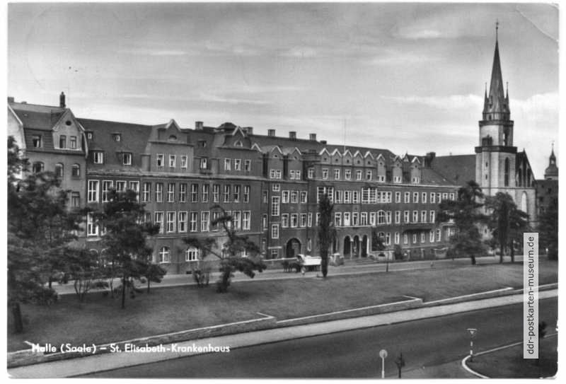 St. Elisabeth-Krankenhaus und St. Elisabethkirche - 1965