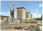 Chemiebrunnen und Hochhäuser in der Leninallee - 1969