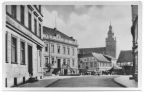 Marktplatz mit Rathaus und Blick zum Dom - 1954