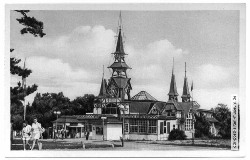 Ostseebad Heringsdorf, Seebrückeneingang - 1952