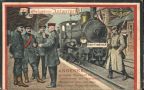 Deutsche Feldpostkarte aus besetztem Antwerpen zum Andenken an die Dienstzeit - 1916