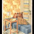 Werbekarte für indonthronfarbige Wäsche - 1932
