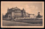 Kupfertiefdruck-Postkarte mit Dresdener Opernhaus (Semper-Oper) - 1939 / 1944