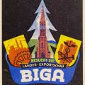 Reklamepostkarte für Landes-Exportschau BIGA in Freiburg (Breisgau) - 1947
