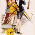 Reklamekarte der Deutschen Lufthansa (BRD) - 1956
