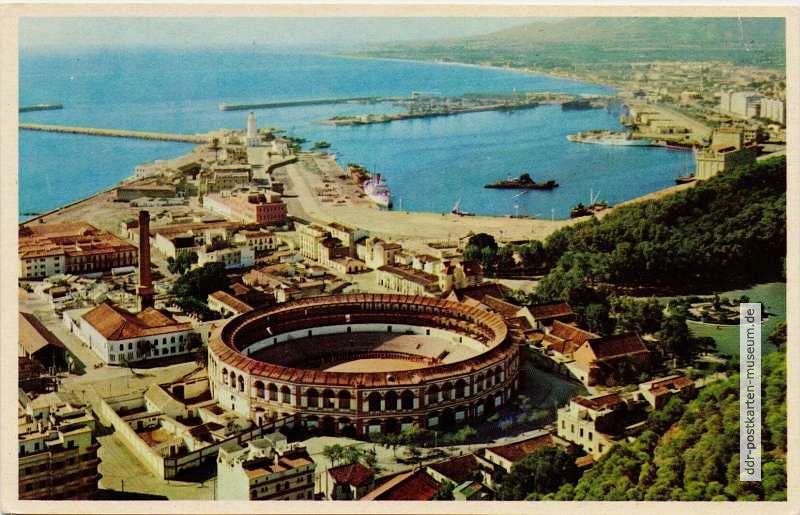 Spanische Color-Ansichtskarte aus Malaga - 1957