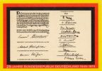 Ganzsachen-Postkarte "25 Jahre Bundesrepublik Deutschland" mit Unterschriften der Gründungmitglieder - 1974