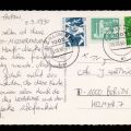 Handentwertete Mischfrankatur mit Briefmarken der DDR und BRD (nur 3 Monate lang in der DDR möglich) - 1990