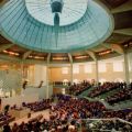 Plenarsaal des Deutschen Bundestag im Berliner Reichstagsgebäude - 1991