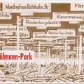 Vorderseite der Protestpostkarte zur Beibehaltung des Namens "Thälmann-Park" in Berlin - 1992