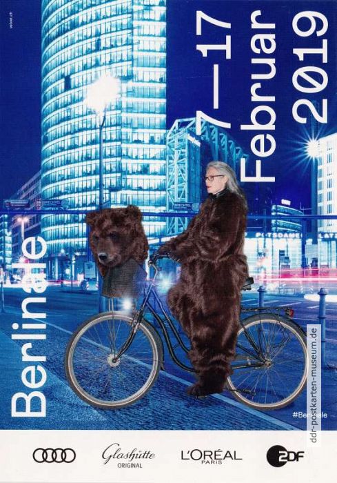 Reklamepostkarte für Filmfestspiele "Berlinale 2019" in Berlin