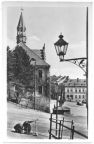 Blick von der Lichtensteiner Straße auf den Altmarkt mit Rathaus - 1955