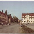 Platz der Roten Armee, Kaufhaus "Magnet" und Rathaus - 1984