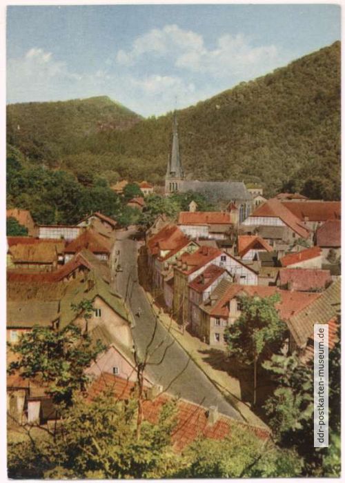 Blick vom Steinberg auf Ilfeld, Ilgerstraße - 1969