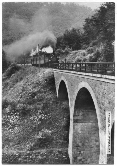 Harzquerbahn und Viadukt im Ilfelder Tal - 1963