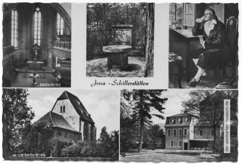 Schillerstätten in Jena - 1960