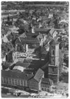 Blick vom Universitäts-Hochhaus auf Unversität und Stadtkirche - 1973