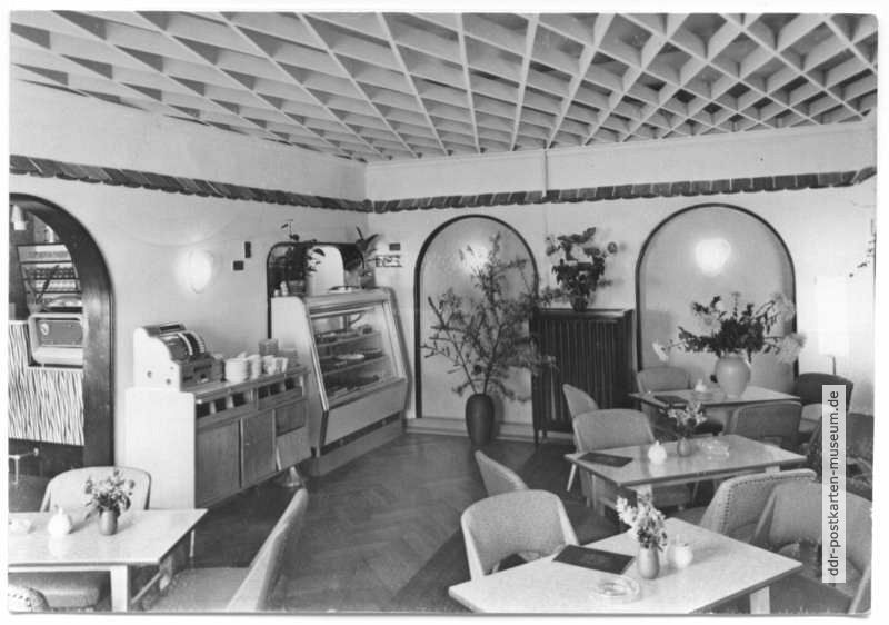 Konsum-Gaststätte "Stadt-Cafe", Gaststube - 1970