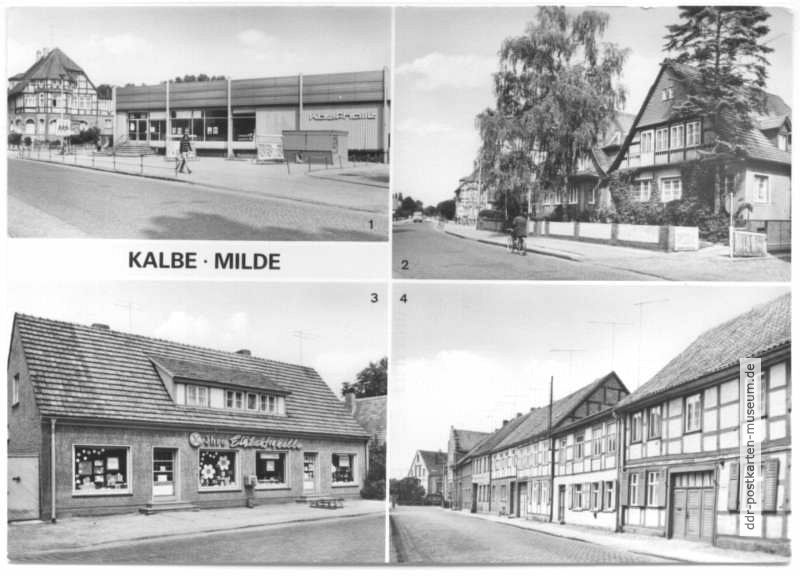 HO-Kaufhalle, Bahnhofstraße, Konsum Einkaufsquelle, Stendaler Straße - 1979