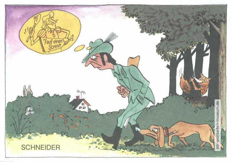Henryk Berg (Serie 182: Aus der Weidmannssprache) "Schneider" - 1982