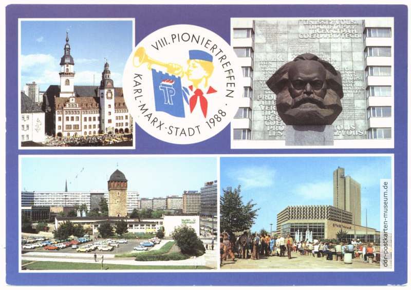 Gruß vom VIII. Pioniertreffen 1988 in Karl-Marx-Stadt - 1988