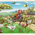 Kindergrußkarte, Der Hühnerschreck - 1988