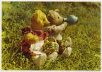 Karte aus Kinderkalender, Teddy & Teddine machen Picknick - 1957